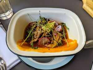 Oyster mushroom ceviche. at Pharm Table in San Antonio