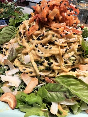Thai zucchini noodle salad  at Pharm Table in San Antonio