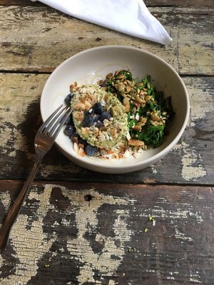 Avocado collard bowl.   A must try.   at Pharm Table in San Antonio