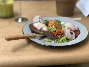 Mexican Huarache  at Pharm Table in San Antonio