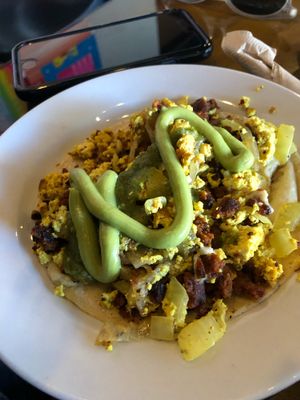 Tofu scramble at Chimera Cafe in Tulsa