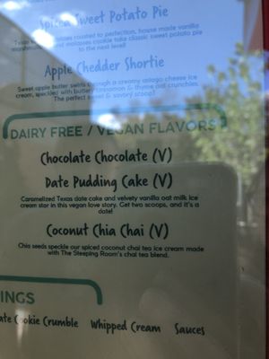 Vegan flavors   at Lick Honest Ice Creams in San Antonio