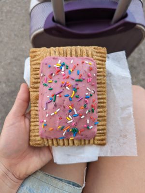 Mixed berry poptart at Cake Thieves in San Antonio