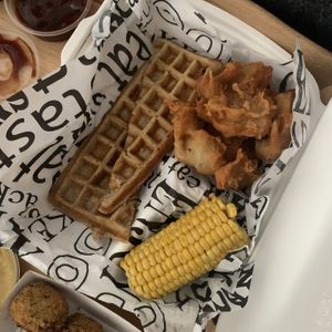 No Chicken & Waffles  at Mooshka in Amsterdam