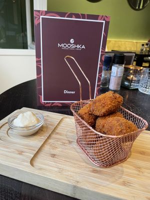 Masala croquettes  at Mooshka in Amsterdam