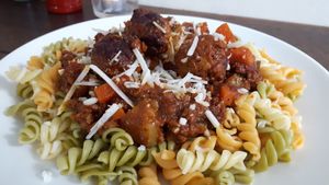 Pasta bolognese at Mooshka in Amsterdam