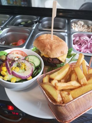 Burger menu at Mooshka in Amsterdam