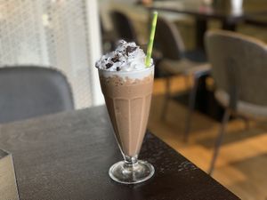 Cookie milk shake at Mooshka in Amsterdam
