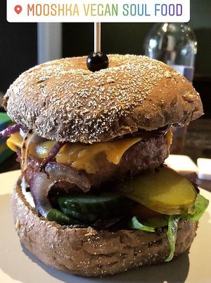 Great looking burger! But not that tasty.  at Mooshka in Amsterdam