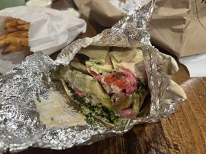   at Mamoun's Falafel in Hoboken