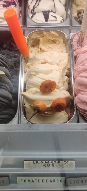 Tree tomato 🌱 at Gelateria Tramonti in Cartagena