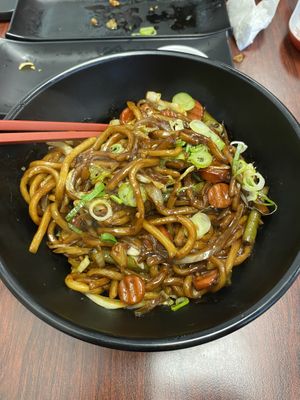 Yakisoba (very salty, and wish it had tofu added)   at Samurai Bowl in Christchurch