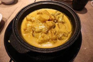 Braised Slice Bean Curd And Potato In Curry Sauce. at Vegetarian Kitchen 素食園坊 in Hong Kong Island