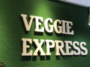 Inside sign at Vegetarian Kitchen 素食園坊 in Hong Kong Island