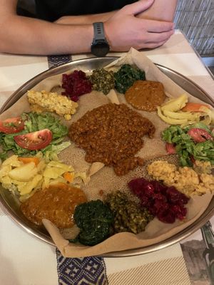 vegan sharing platter for 2  at Awash in Geneva