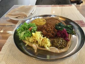 Plat du jour- vegan   at Awash in Geneva