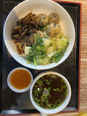 Japanese meal  at Bodhi Leaf Eatery in Denpasar