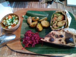 Falafel wrap 45K at Bodhi Leaf Eatery in Denpasar