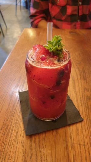 berry alcoholic drink at Four One Six (416) in Tel Aviv