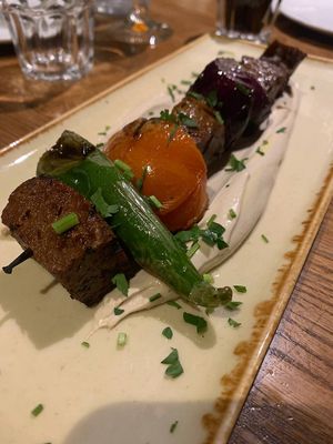 Israeli bbq   at Four One Six (416) in Tel Aviv