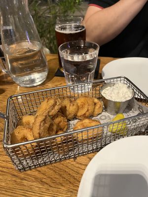 Oyster mushroom “calamari"  at Four One Six (416) in Tel Aviv