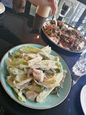 Caesar salad at Four One Six (416) in Tel Aviv