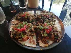 Seitan shawarma at Four One Six (416) in Tel Aviv