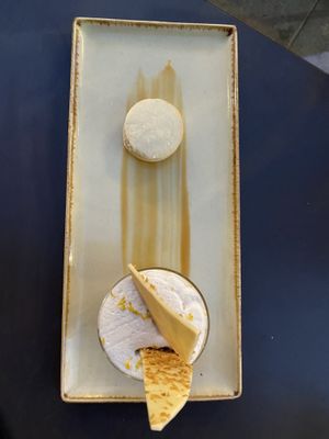 I’m so full but must eat cheese cake  #Veganuary at Four One Six (416) in Tel Aviv