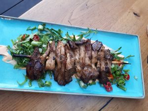 Korean BBQ mushrooms at Four One Six (416) in Tel Aviv