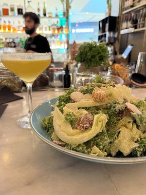  Vegan Cesar salad - amazing!!! so delicious! 😍  at Four One Six (416) in Tel Aviv