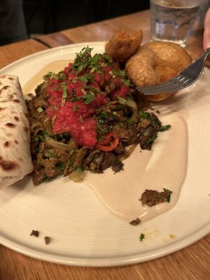 Vegan shawarma   at Four One Six (416) in Tel Aviv