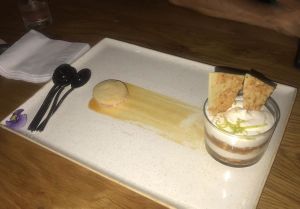 
Alfajores cookie with a lemon cream~ One of the yummiest desert I ever had in my life! at Four One Six (416) in Tel Aviv