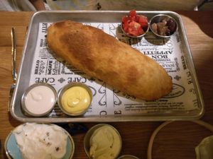 Focaccia at Four One Six (416) in Tel Aviv