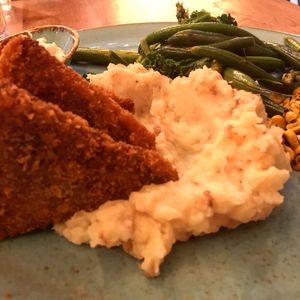 Fried Tempeh at Four One Six (416) in Tel Aviv