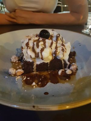 Brownie Sundae at Four One Six (416) in Tel Aviv