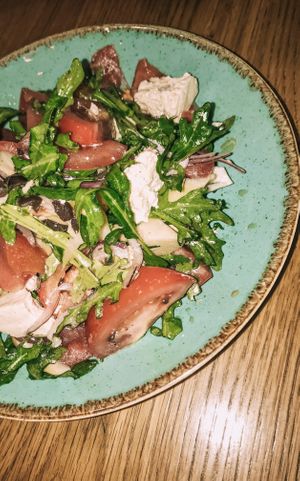 Panzanella salad  at Four One Six (416) in Tel Aviv