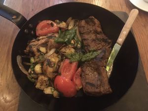 Seitan steak  at Four One Six (416) in Tel Aviv