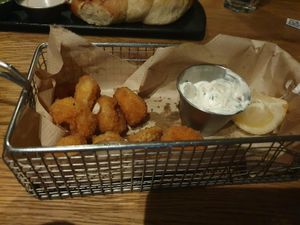 Calamari at Four One Six (416) in Tel Aviv