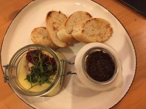Amazing starter - tofoie gras ❤️ at Balans Bistro in Bratislava