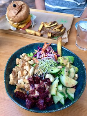 Budha bowl&double veg mek at Balans Bistro in Bratislava