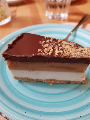 The snickers cake at Balans Bistro in Bratislava