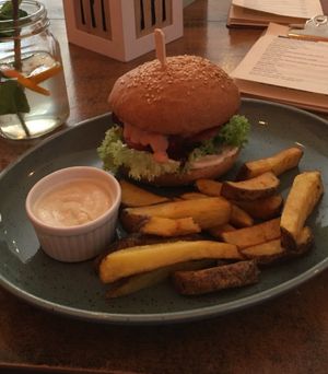 Burger  at Balans Bistro in Bratislava