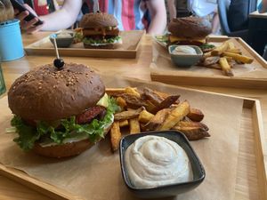 Burger  at Balans Bistro in Bratislava