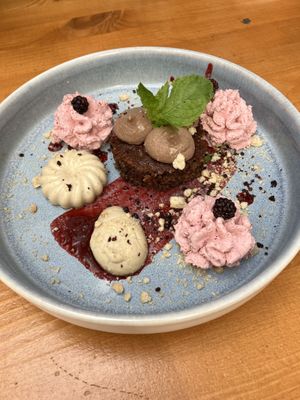 Brownie  at Balans Bistro in Bratislava