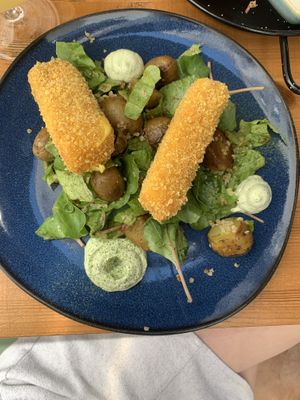 “cheesy” sticks  at Balans Bistro in Bratislava