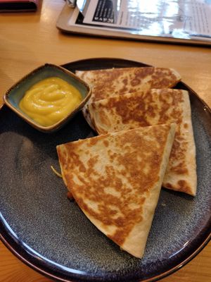 Quesadillas at Balans Bistro in Bratislava