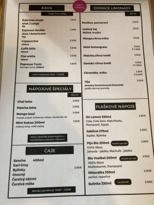 Menu 3/2023  at Balans Bistro in Bratislava