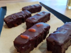 delicious caramel snickers.. at Balans Bistro in Bratislava