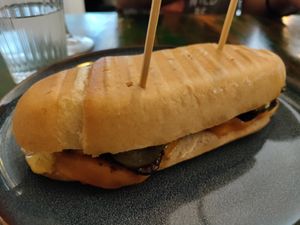 Cuban sandwich (really good) at Balans Bistro in Bratislava