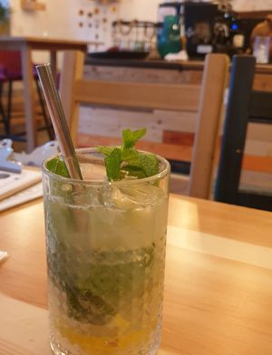 mint lemonade was good at Balans Bistro in Bratislava